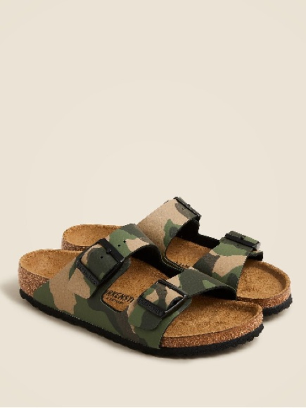 Birkenstock Kids Camo Double-Buckle Slide Sandals